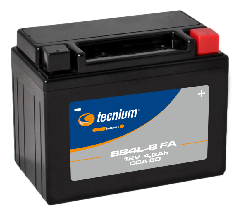 Tecnium Pile sans entretien activée en usine - BB4L-B