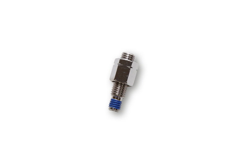 HIGHSIDER pro Adaptateur de miroir chromé M10 x 1,25 filetage à gauche sur M8