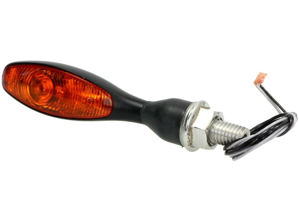 Clignotants Kellermann, Micro 1000 halogène, acier, halogène, HR/HL, 12 V, 6 W, noir satiné