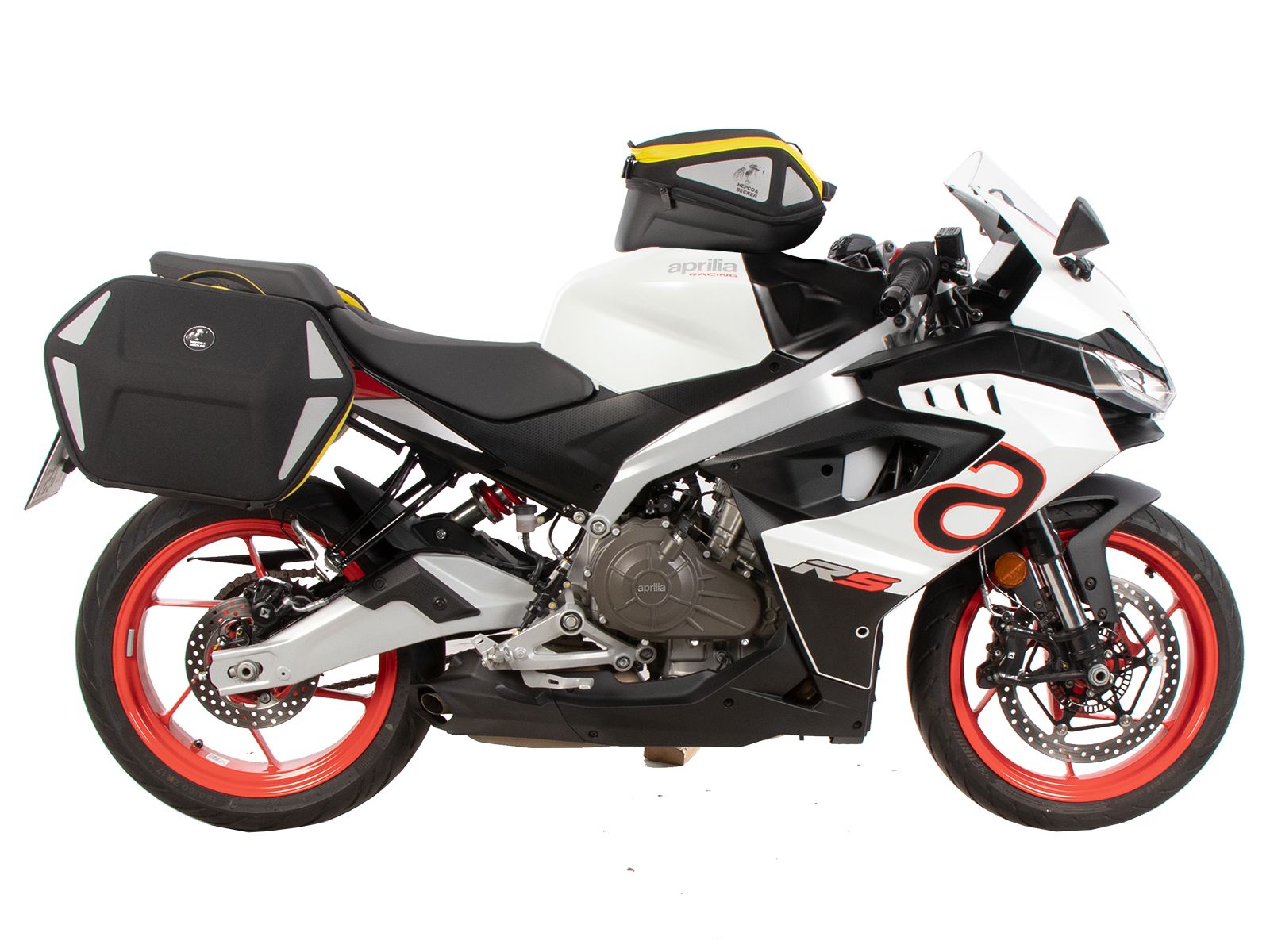 Supports latéraux C-Bow noirs pour Aprilia RS 457 (24-) Hepco & Becker