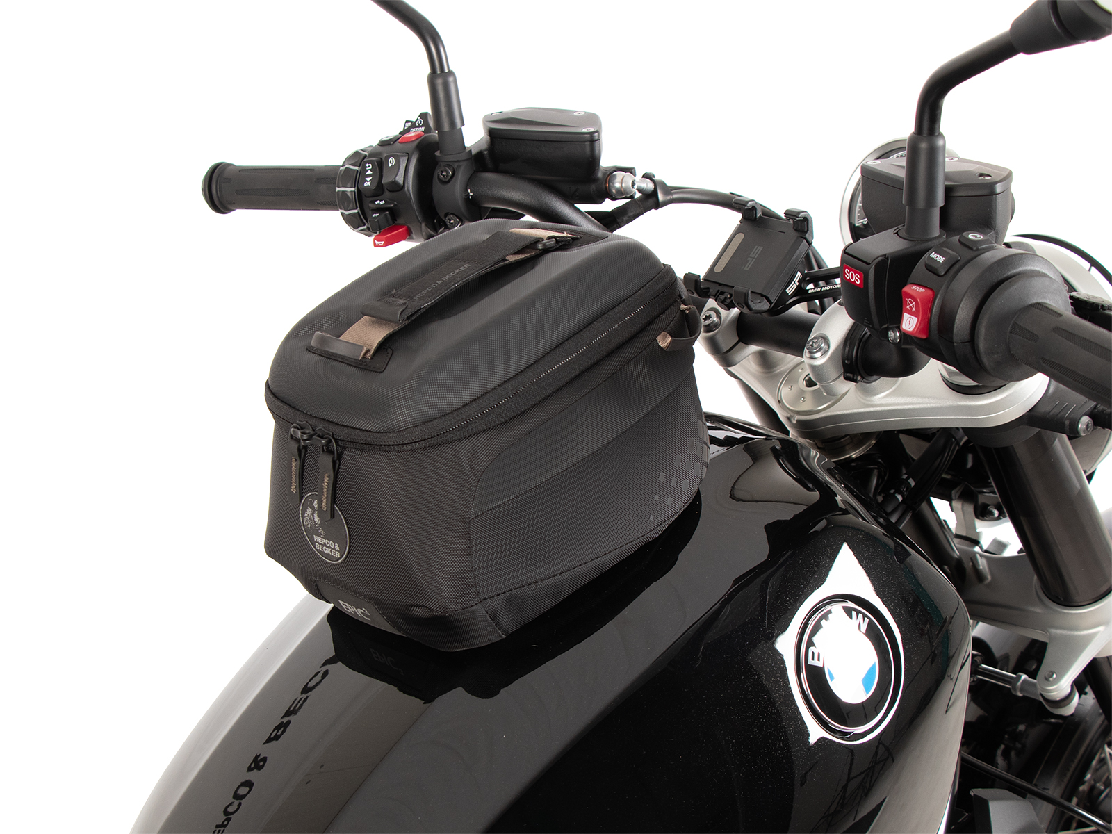 Anneau de réservoir Basic y compris unité de fermeture de la sacoche de réservoir pour BMW R 12 (24-) Hepco & Becker