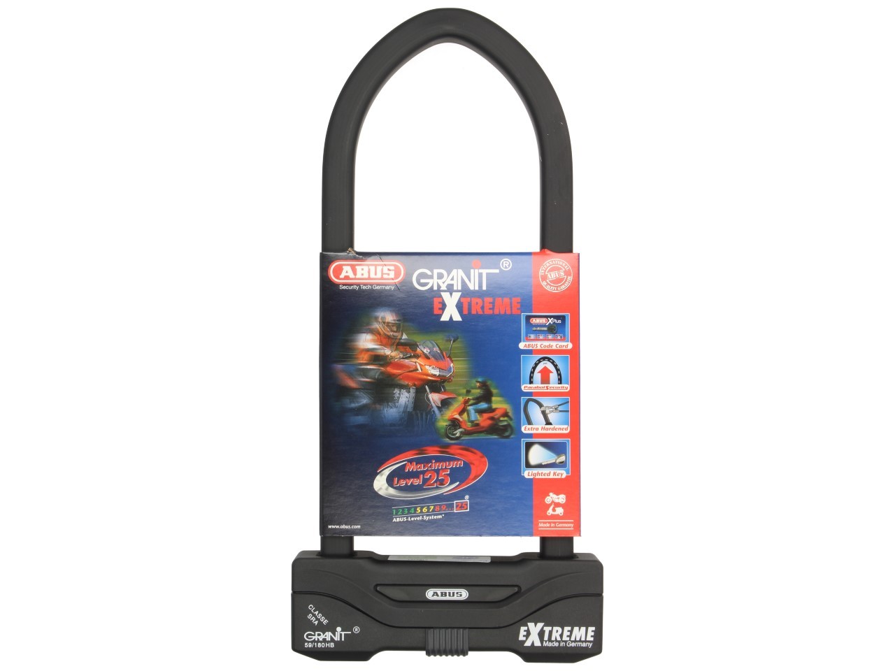 Antivol à arceau ABUS 310x111 Granit Extreme Plus 59 pour moto, scooter & Vespa