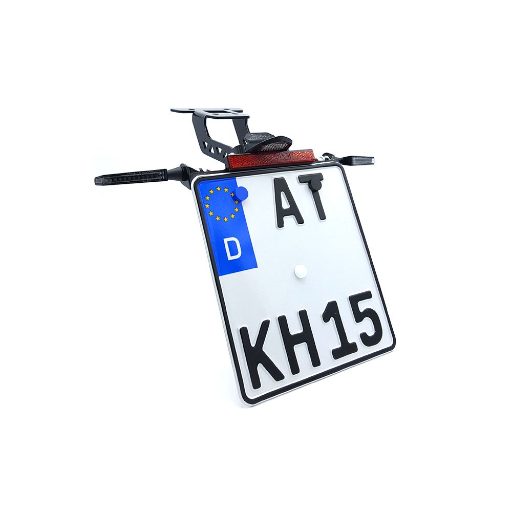 Kit support de plaque d'immatriculation-clignotant SQ-LED pour Yamaha Tenere 700 (19-24)