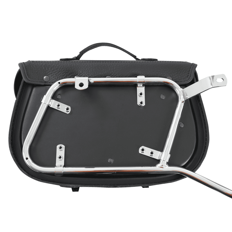 Jeu de valises latérales Buffalo Big Custom noir pour porte-sacs tubulaires Hepco & Becker