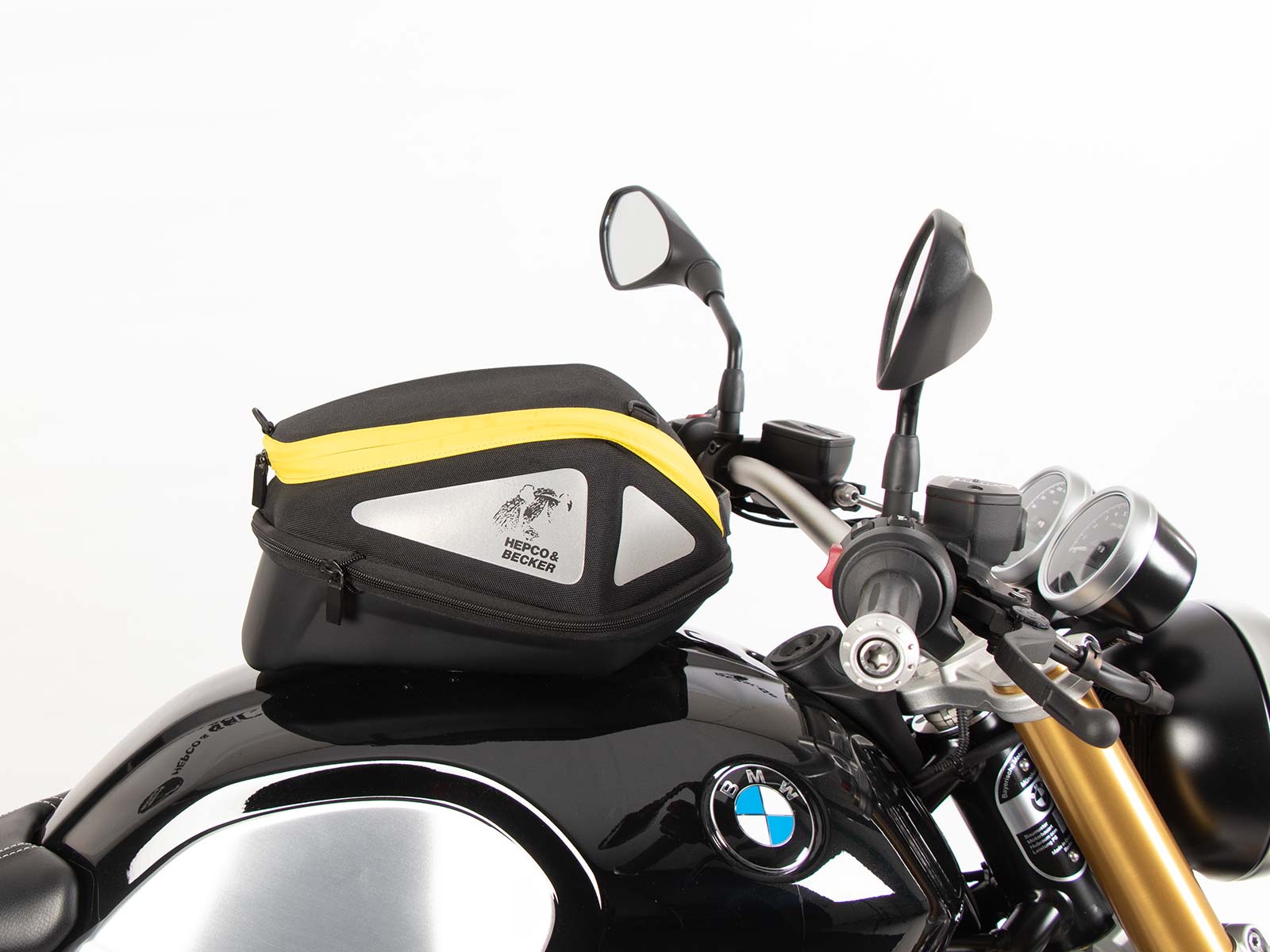 Anneau de réservoir Basic avec unité de fermeture de la sacoche de réservoir pour BMW R nineT Scrambler (16-23) Hepco & Becker
