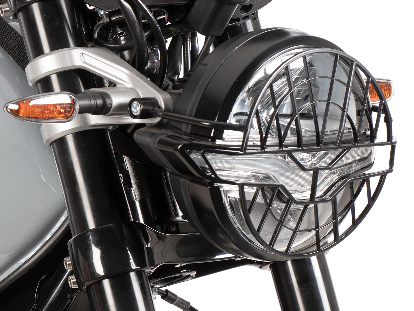 Grille de protection des feux noire pour Moto Guzzi V7 850 Sport (25- ) Hepco & Becker