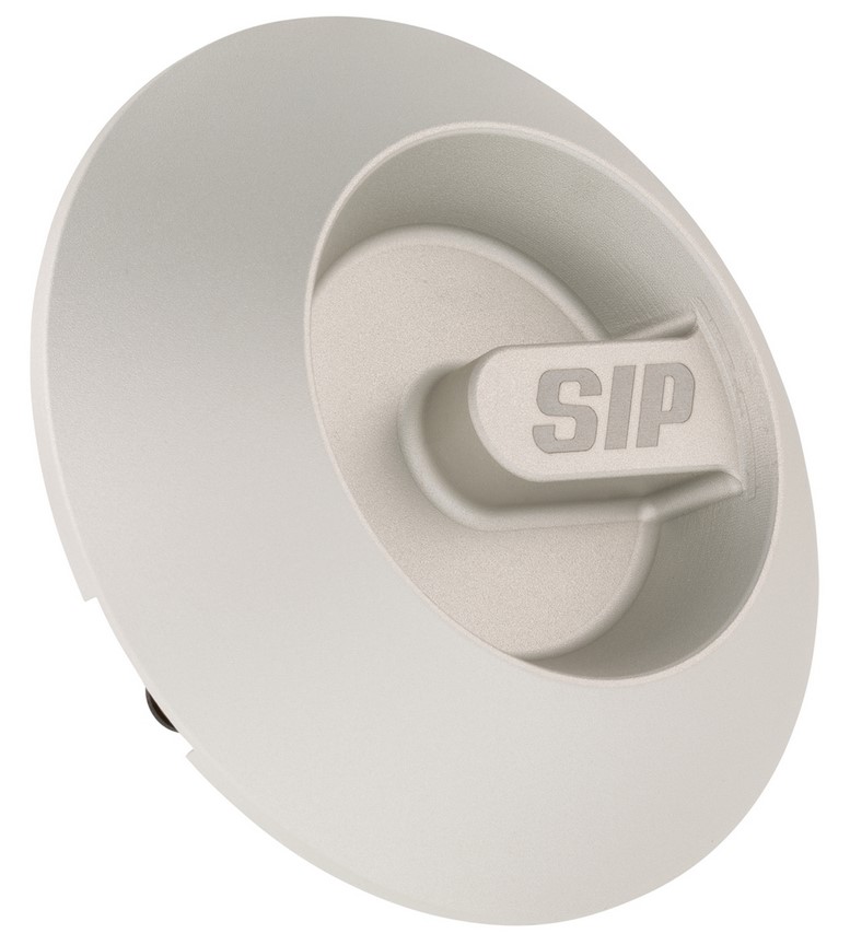 Cache couvercle vario pour Vespa, argent mat