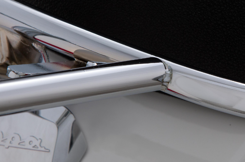 Porte-bagages arrière pour Vespa LX /LXV /S 50-150ccm, pliable, chrome