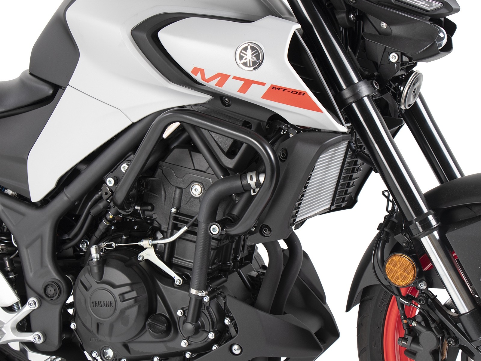 Arceau de protection moteur avec Protectionpad noir pour Yamaha MT-03 (année 20) Hepco & Becker