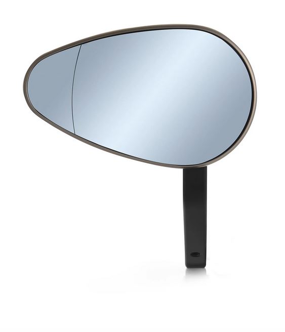 Rétroviseur d'extrémité de guidon RIZOMA "Reverse Radial" gauche ou droit pour Vespa, bronze anodisé
