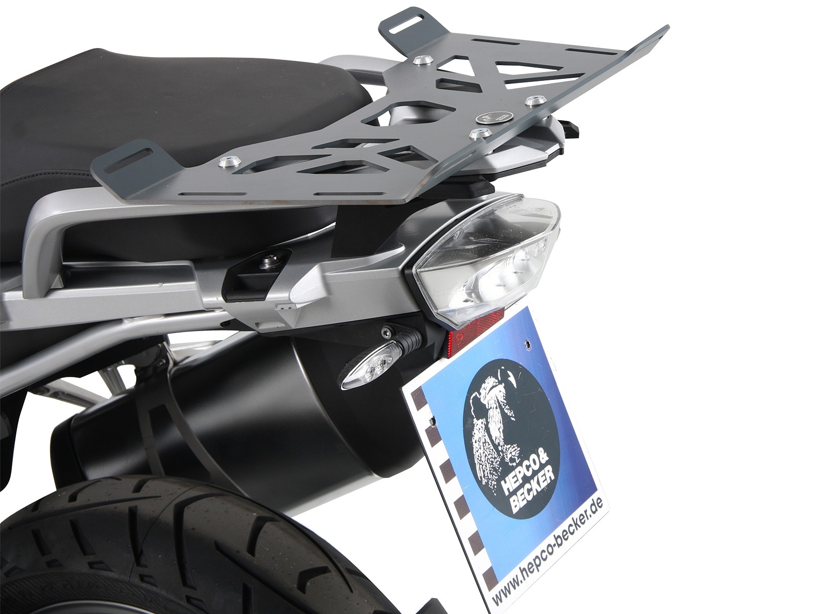 Elargissement du pont de bagages anthracite pour BMW R 1250 GS (19-23) Hepco & Becker