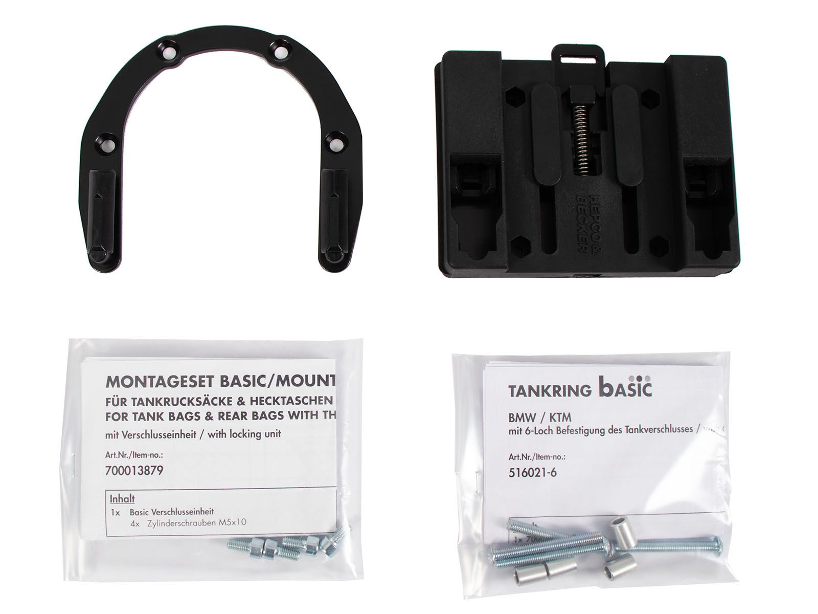 Anneau de réservoir Basic avec unité de fermeture de la sacoche de réservoir pour BMW K 1200 S (04-08) Hepco & Becker