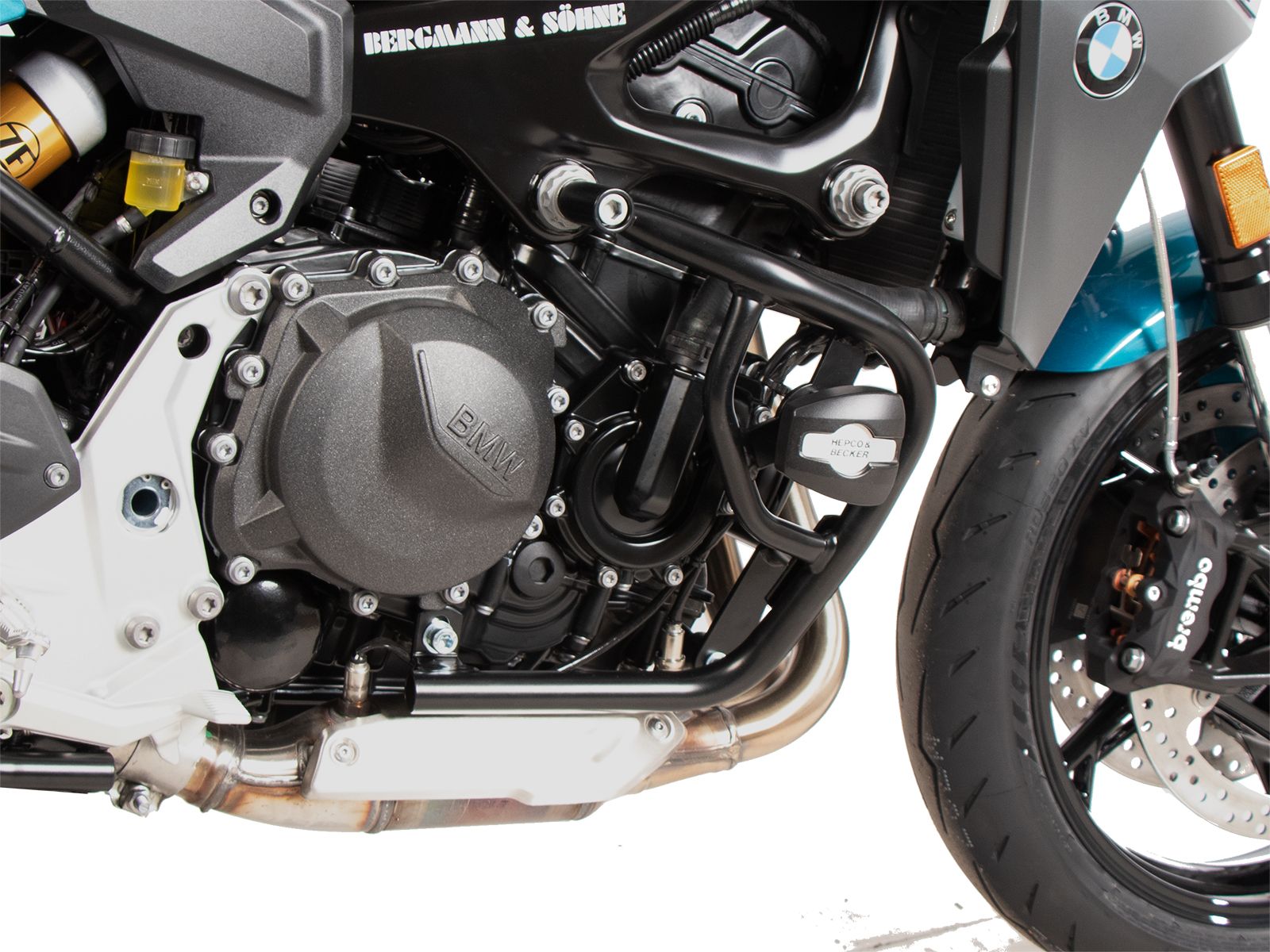 Arceau de protection moteur avec protectionpad noir pour BMW F 900 R (25-) Hepco & Becker