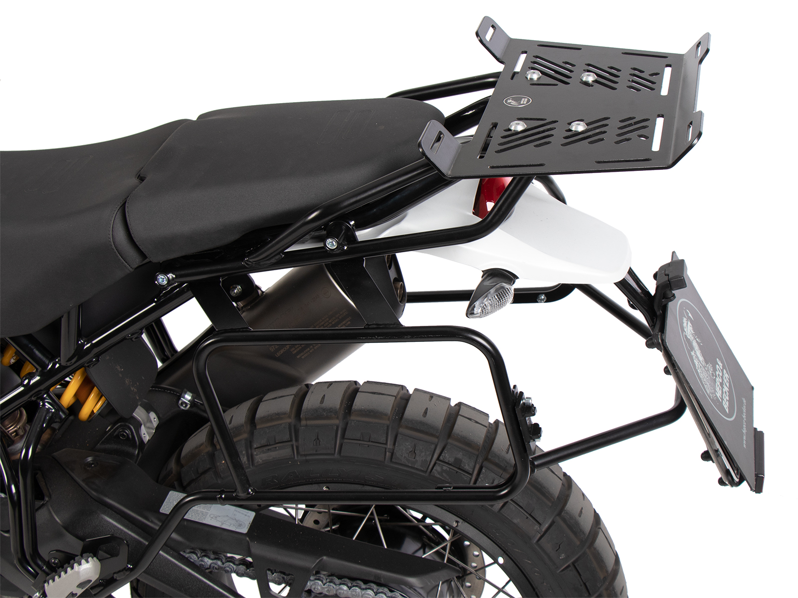 Kit de support de valises Cutout support incl. kit de valises Xplorer Cutout argent pour Ducati Desert X Rally (24-)