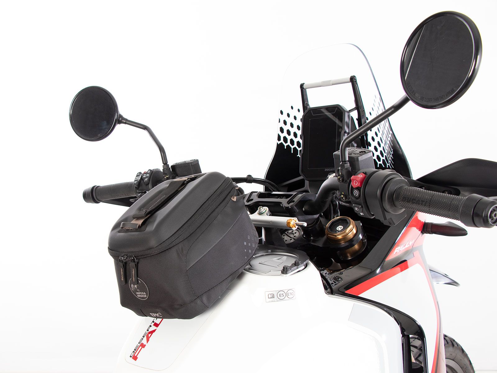 Anneau de réservoir Basic avec unité de fermeture de la sacoche de réservoir pour Ducati DesertX Rally (24-) Hepco & Becker