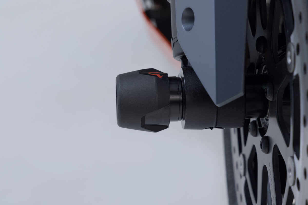 SW-Motech Kit de pads de carrossage pour l'essieu avant noir pour les modèles KTM - SW Motech