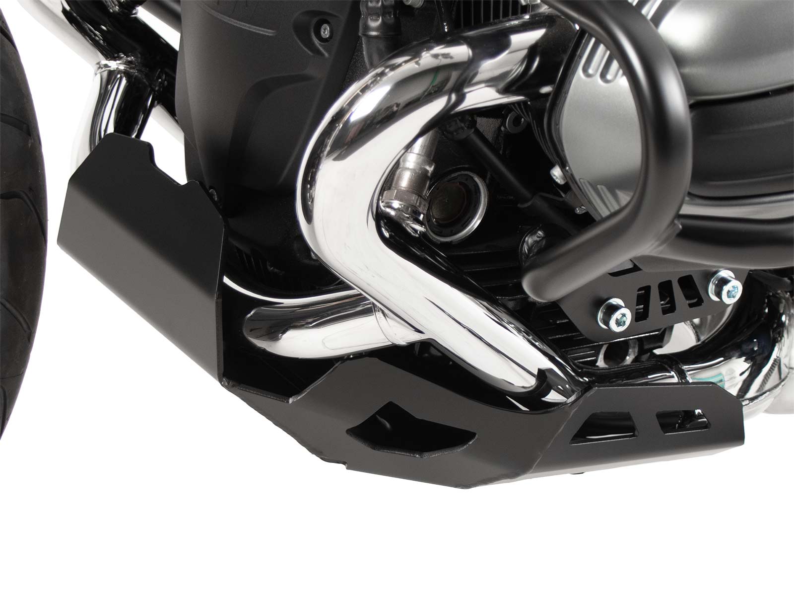 Plaque de protection moteur noire pour BMW R 12 Nine T (24-) Hepco & Becker