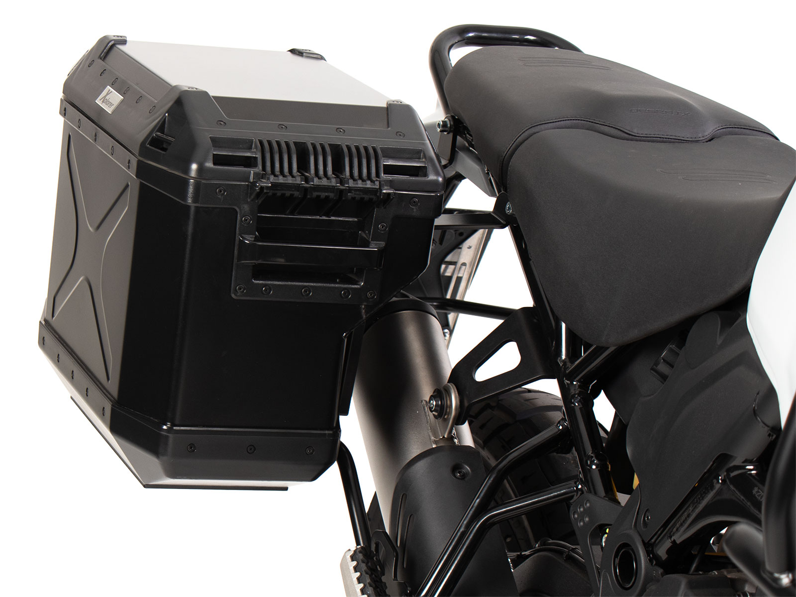Kit de support de valises Cutout support incl. kit de valises Xplorer Cutout noir pour Ducati DesertX (22-)