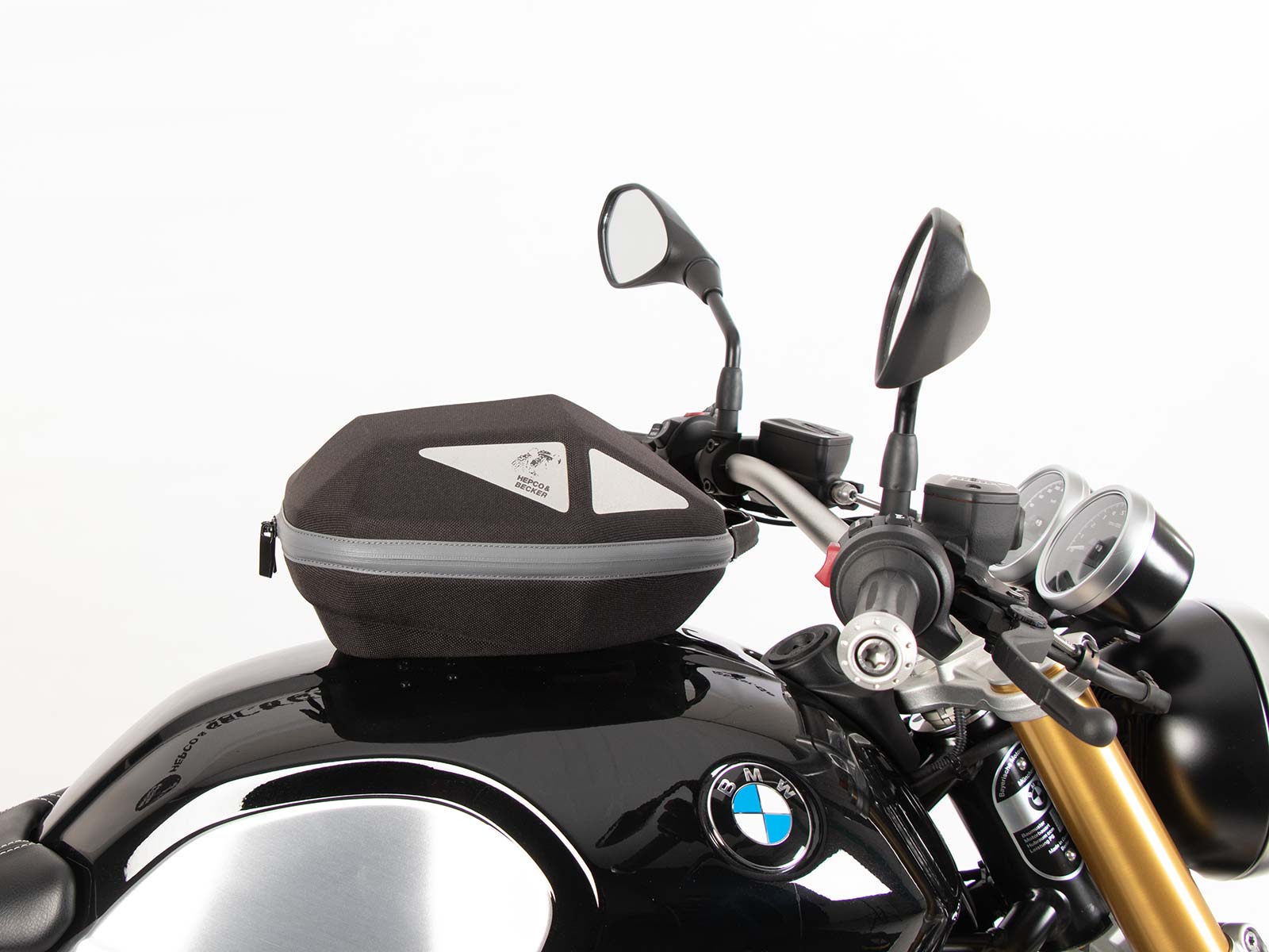 Anneau de réservoir Basic avec unité de fermeture de la sacoche de réservoir pour BMW R nineT Scrambler (16-23) Hepco & Becker