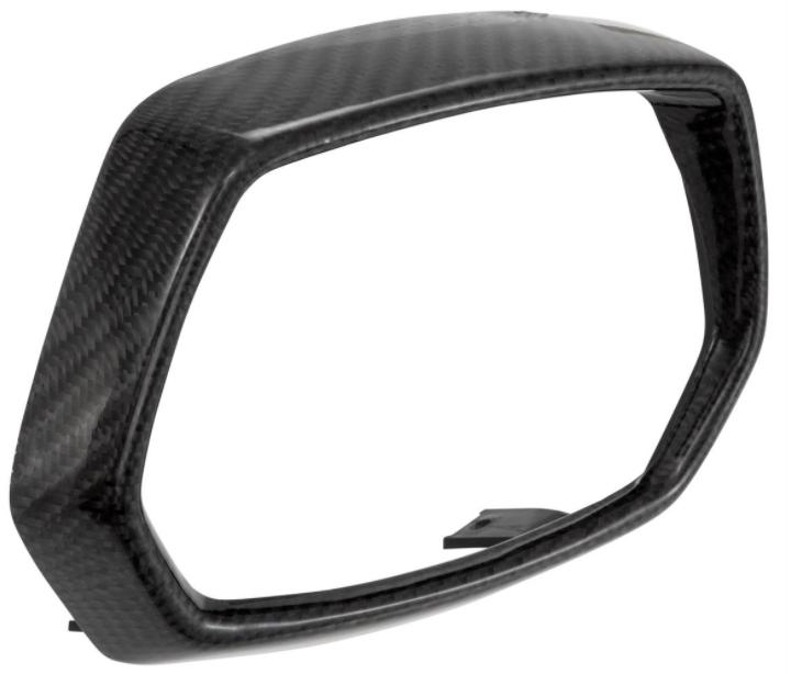 Anneau de lampe noir pour Vespa Sprint 50-150ccm 2T/4T ('13-'18), carbone