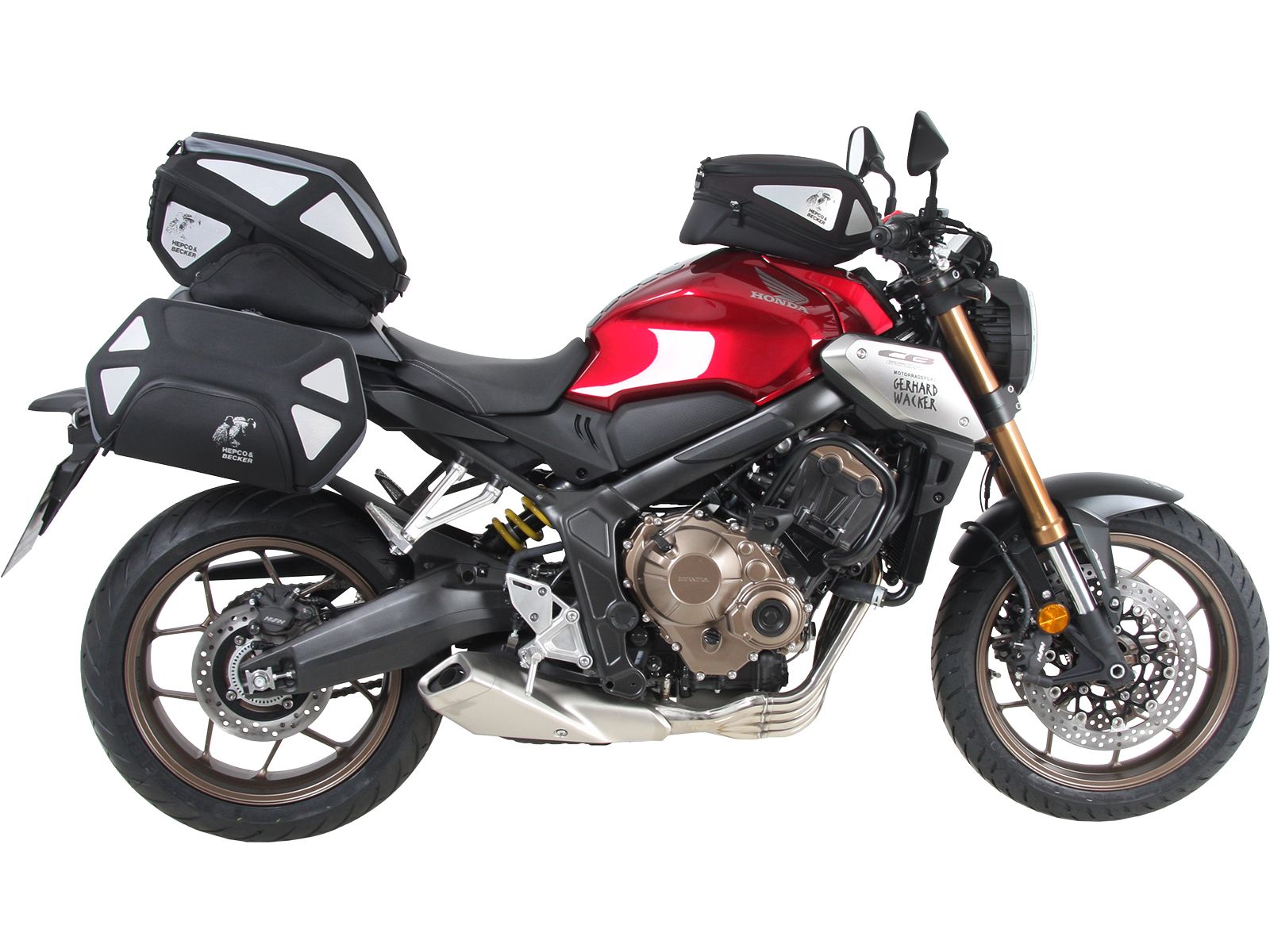 Anneau de réservoir Basic avec unité de fermeture de la sacoche de réservoir pour Honda CB 650 R (19-20) Hepco & Becker
