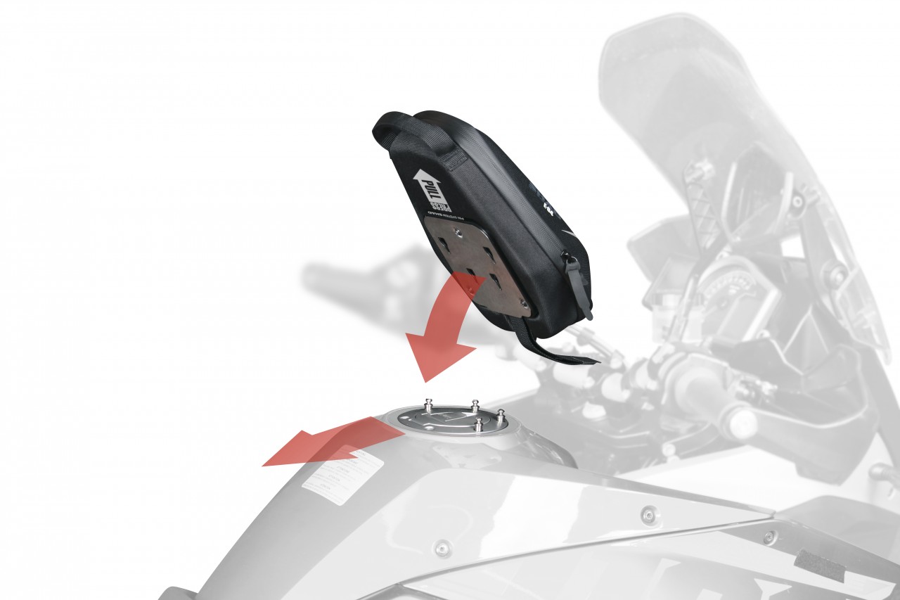 Base Shad BMW RnineT pour sacoche de réservoir avec système PIN