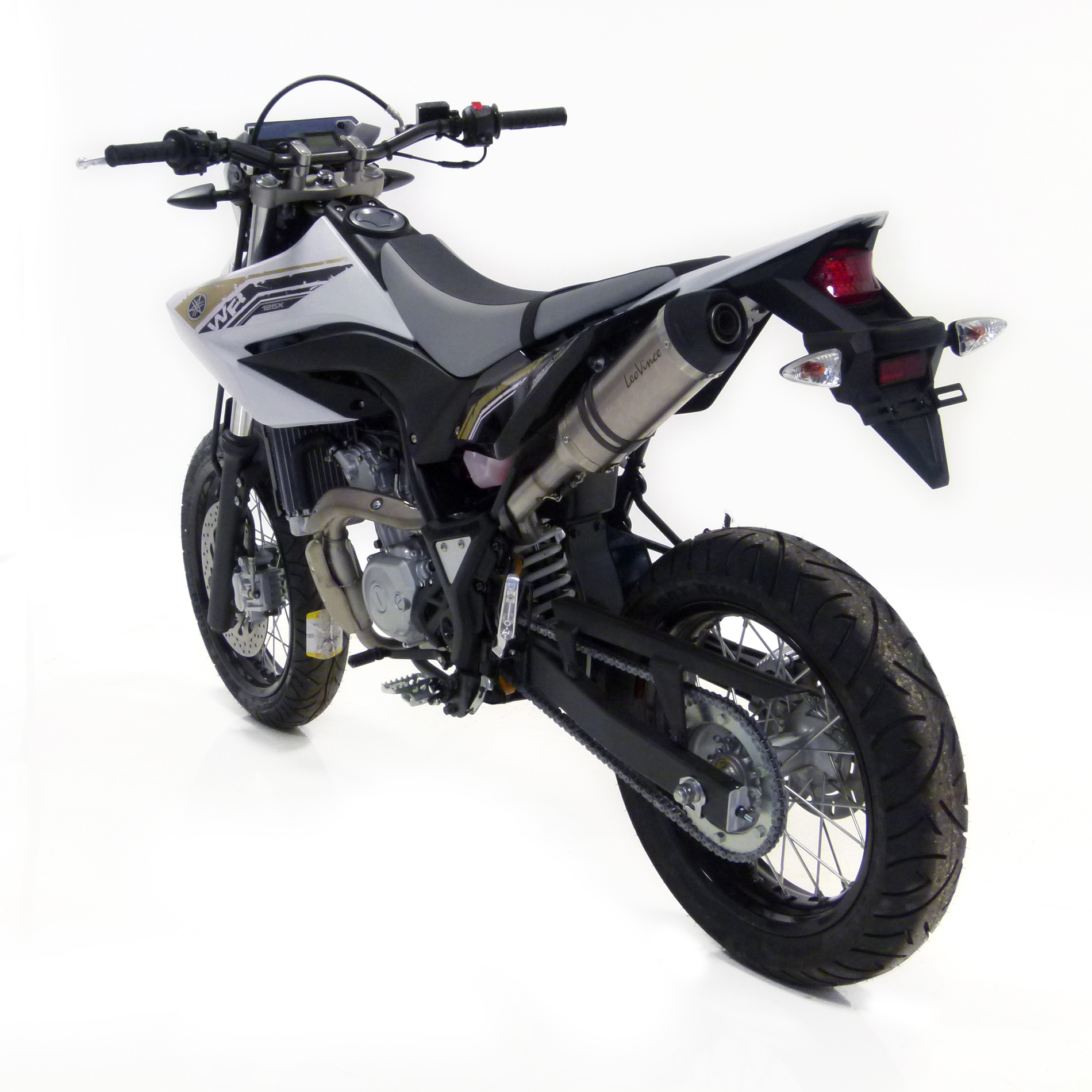 LeoVince Système d?èchappement SBK LV One Evo 2, acier inoxydable, Slip On pour Yamaha WR 125 R/X (année 09-16)