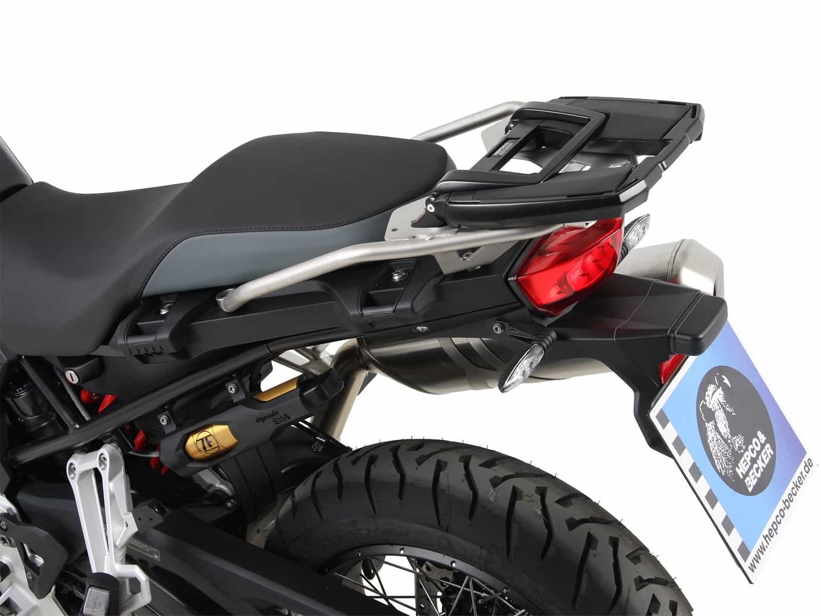 Easyrack support de topcase noir pour pont original en acier inoxydable pour BMW F 800 GS (24-)