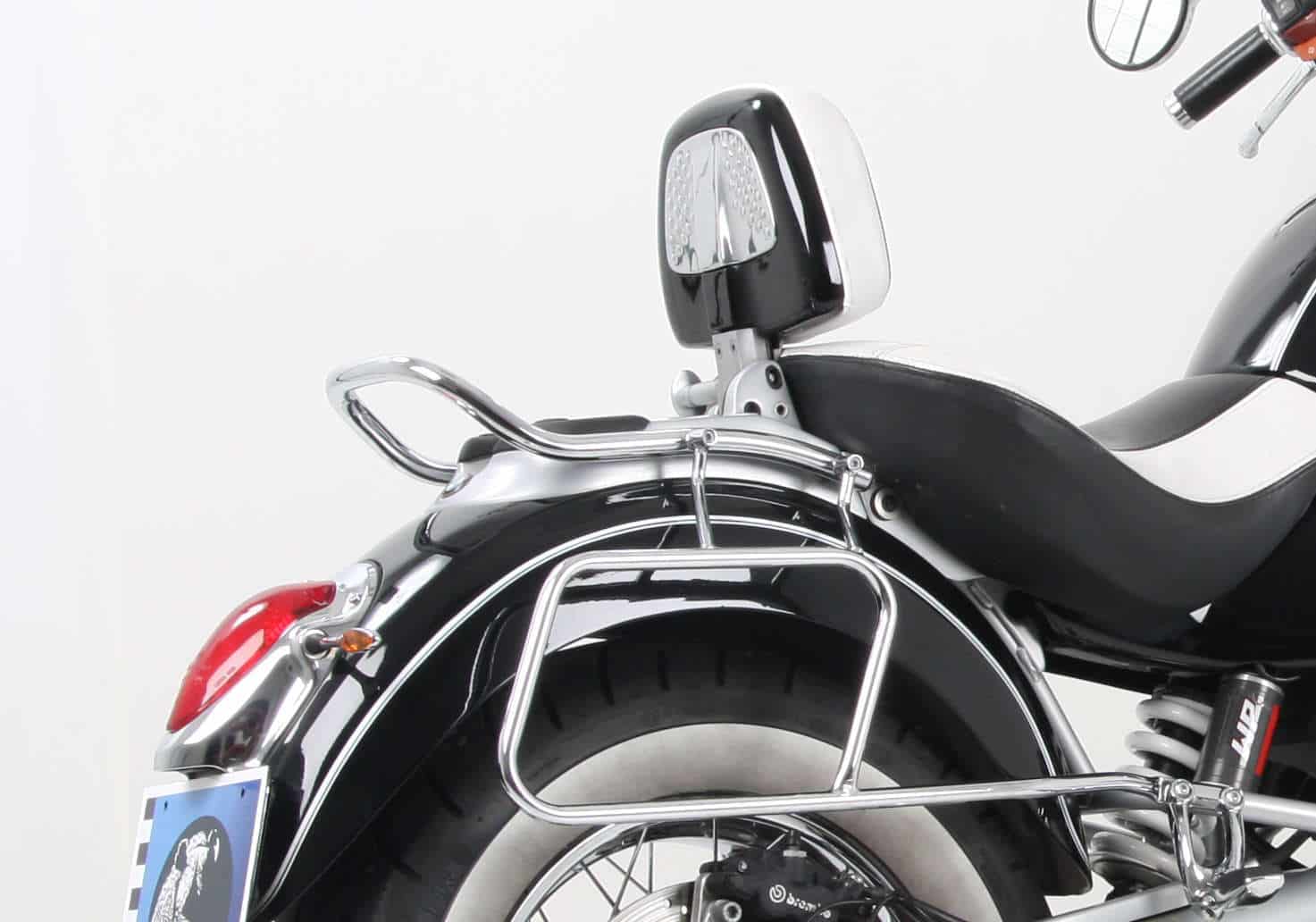 Porte-sac en cuir tubulaire chromé pour BMW R 850 C (00-04)/R 1200 C (97-04) Hepco & Becker