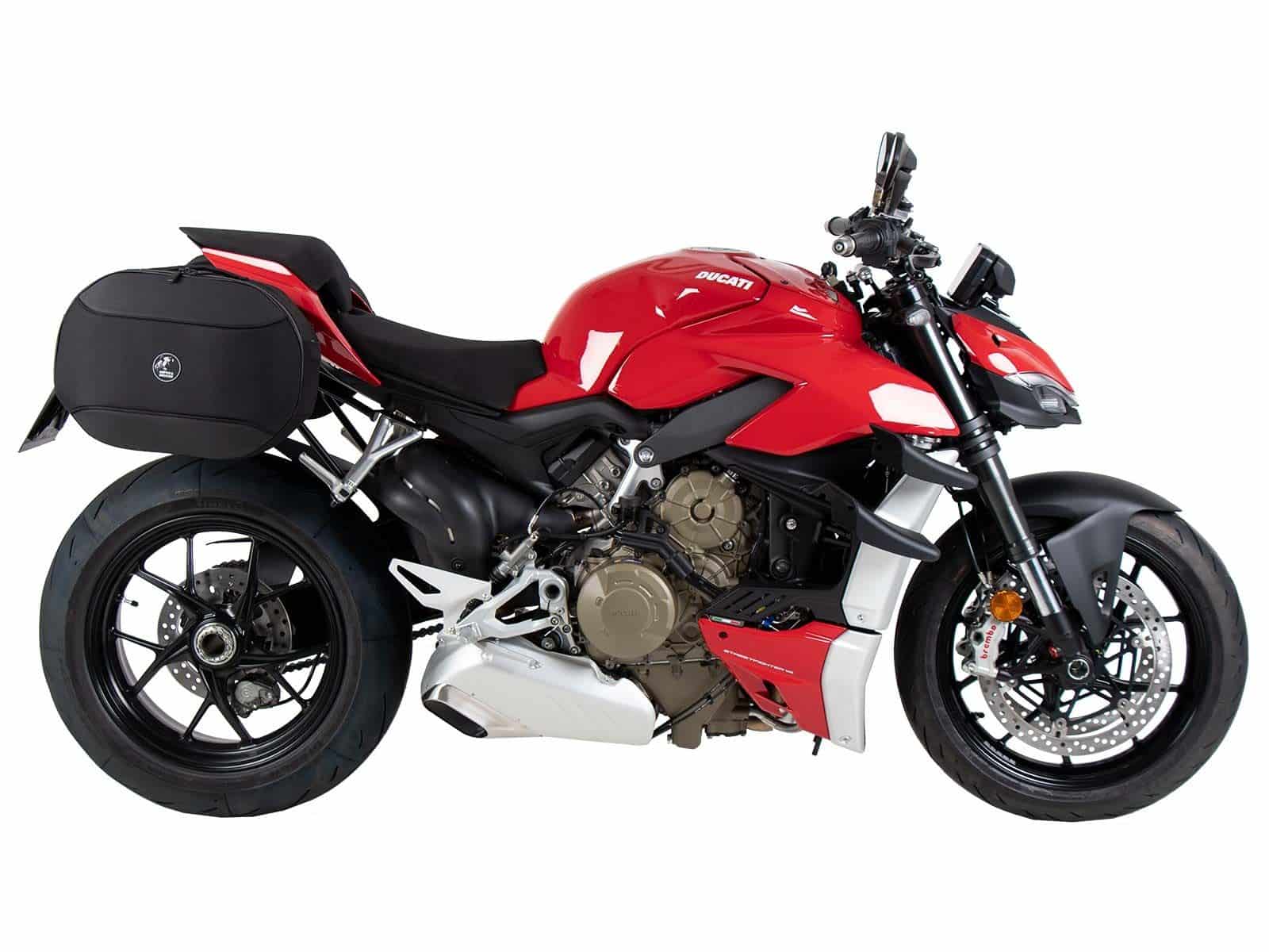 Supports latéraux C-Bow noirs pour Ducati Panigale V4 /S /R (18-24) d'origine Hepco & Becker