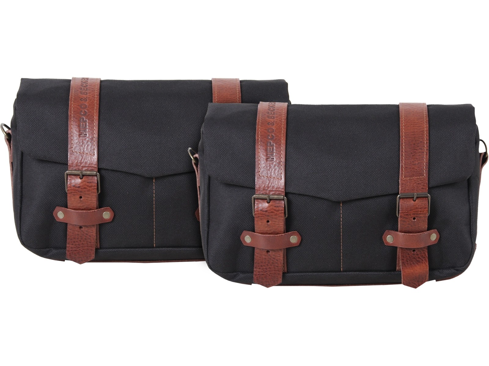 Set de sacoches de coursier LEGACY M/M noir pour support C-Bow Hepco & Becker