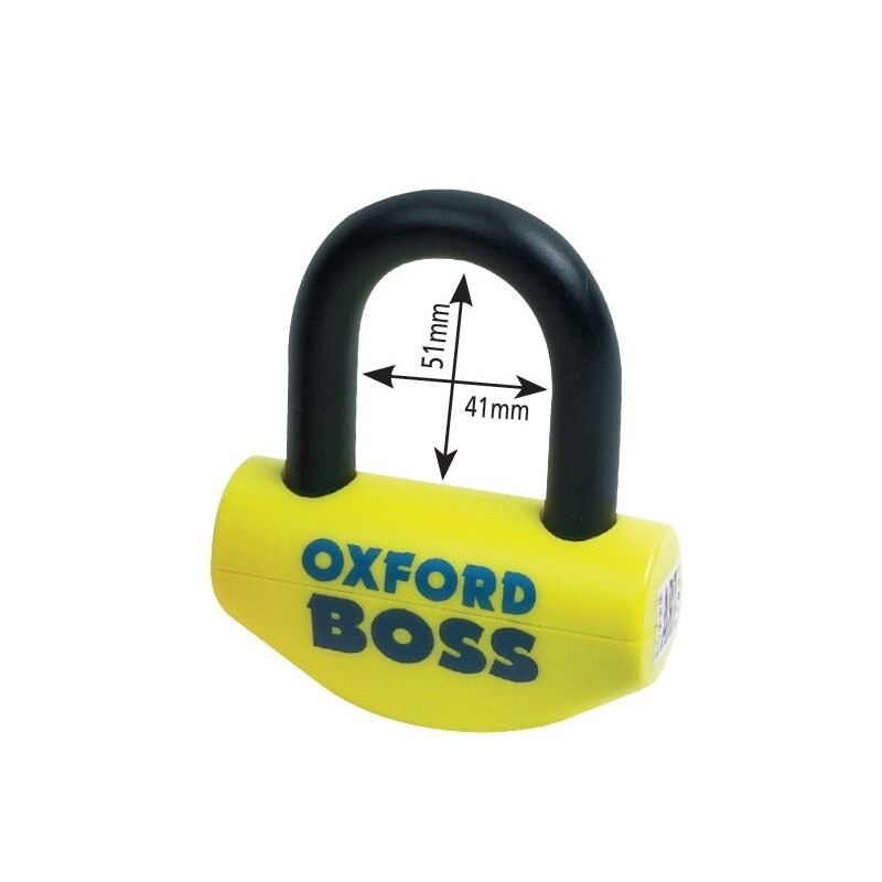 Oxford Boss 12,7mm Bremsscheibenschloss Gelb