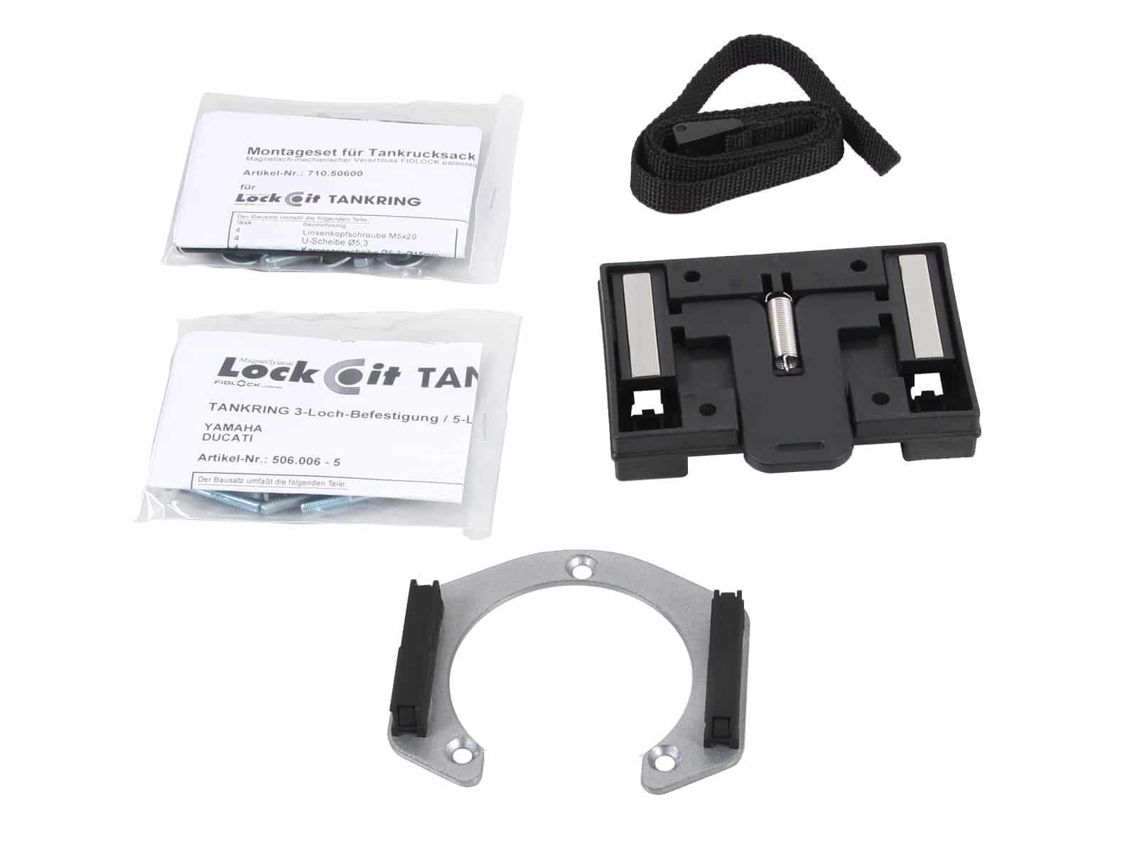 Anneau de réservoir Basic avec unité de fermeture de la sacoche de réservoir pour Ducati Monster M 600 (94-99) Hepco & Becker