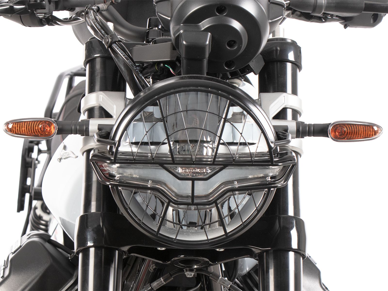 Grille de protection des feux noire pour Moto Guzzi V7 850 Sport (25- ) Hepco & Becker