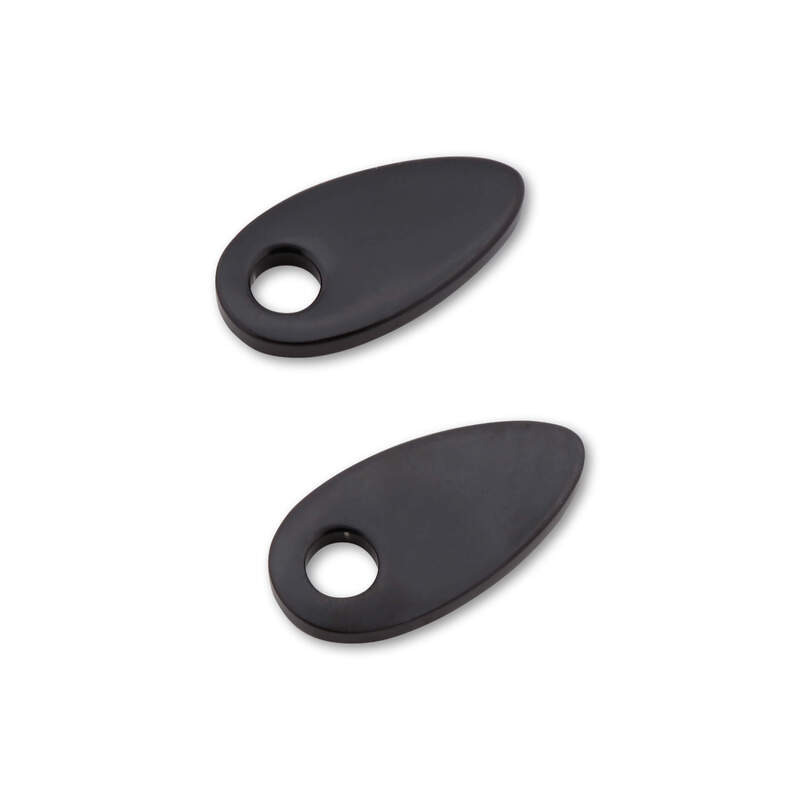 HIGHSIDER smart Plaques de montage Indy Spacer Aluminium noir