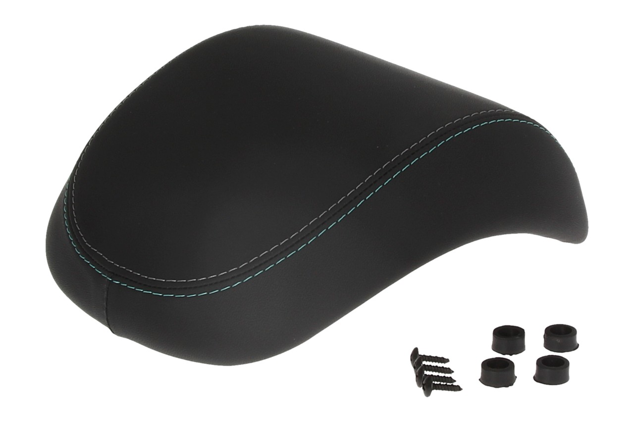 Kit top case 32L beige (Q01), coussin dorsal noir pour Vespa Primavera
