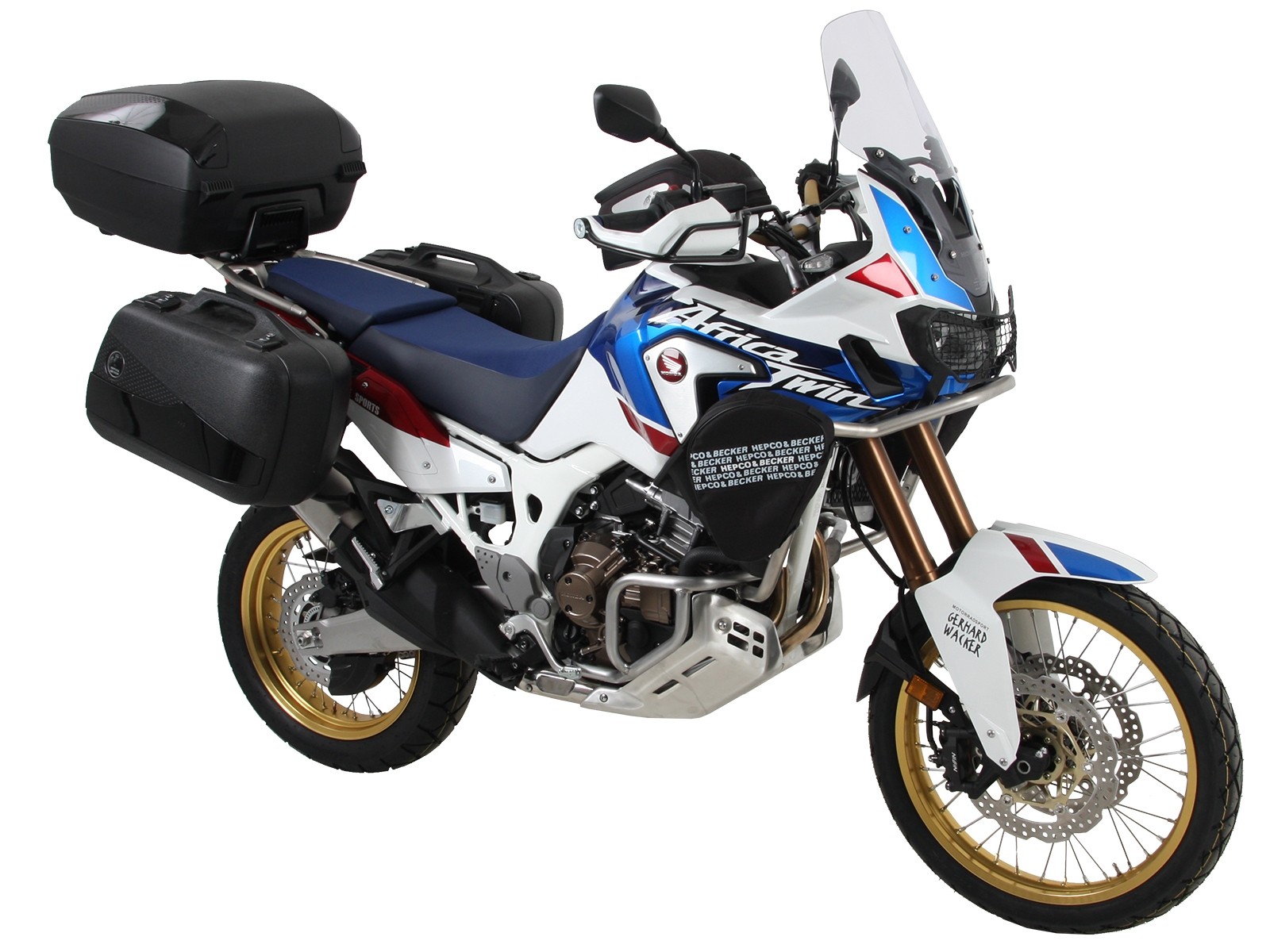 Porte-bagages latéral vissé noir pour Honda CRF 1000 Africa Twin (18-19) Hepco & Becker