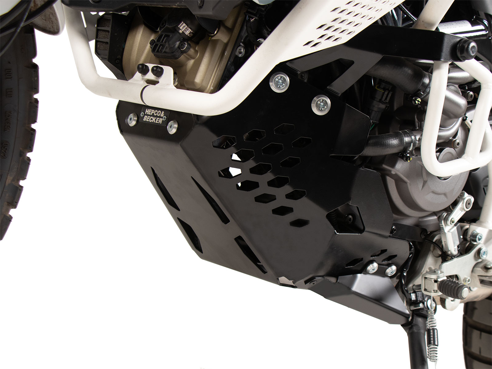 Plaque de protection moteur noire pour Ducati Desert X Rally (24-) Hepco & Becker