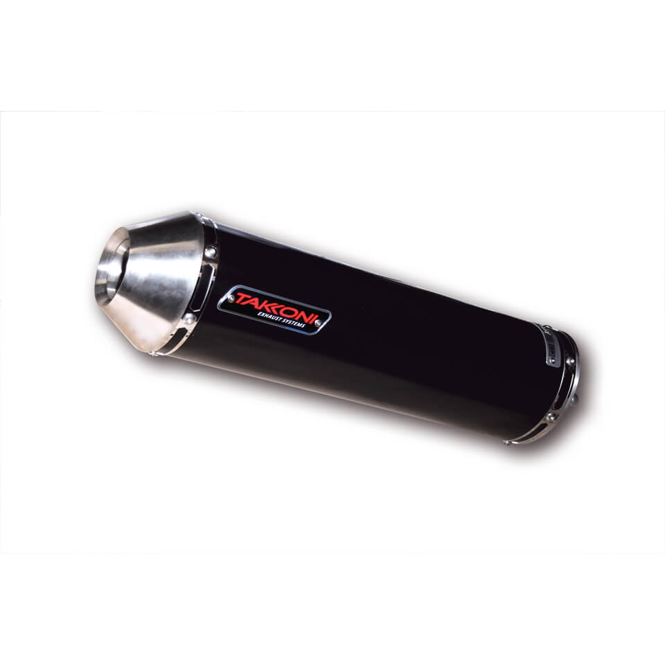 Silencieux Takkoni Honda CBR 900 RR Fireblade, acier inoxydable noir, homologué E