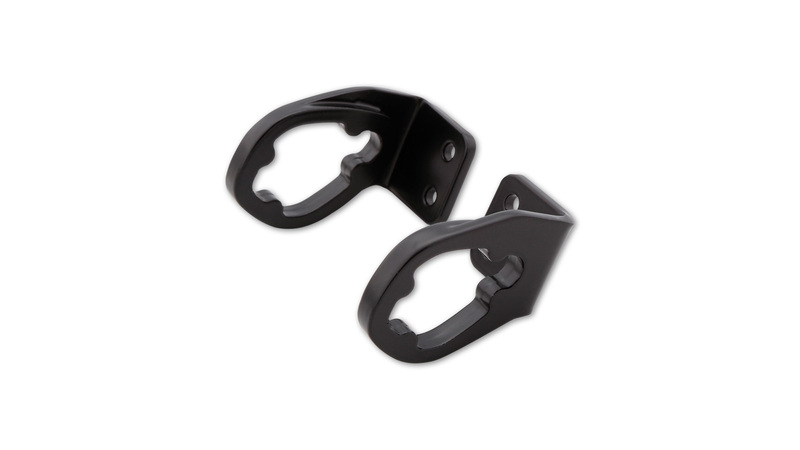 HIGHSIDER pro Adaptateur de clignotant Noir Pour clignotants d'origine, Pour support de plaque d'immatriculation, Pour Ducati (paire)