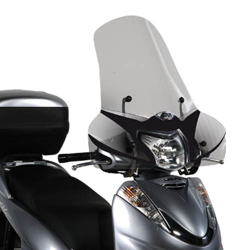 Pare-brise grand transparent, pour Honda SH 300 (07-11) - 440x665 mm (hxl) Givi