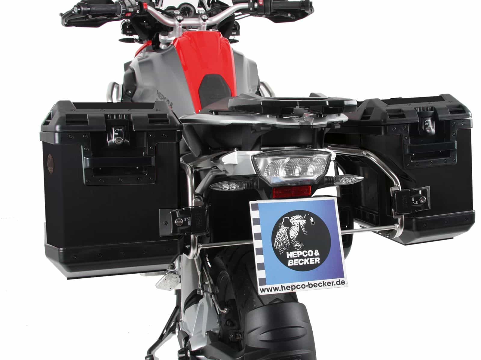Kit de support de valises Cutout support incl. kit de valises Xplorer Cutout noir pour BMW R 1200 GS LC (13-18)