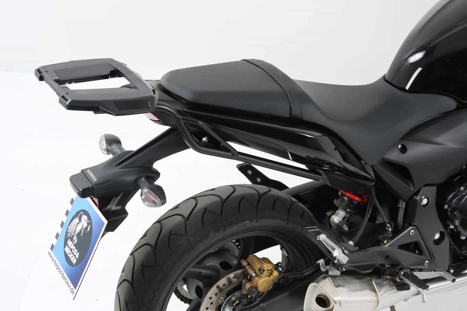 Support de topcase Alurack noir pour Honda CBR 600 F (11-13) Hepco & Becker