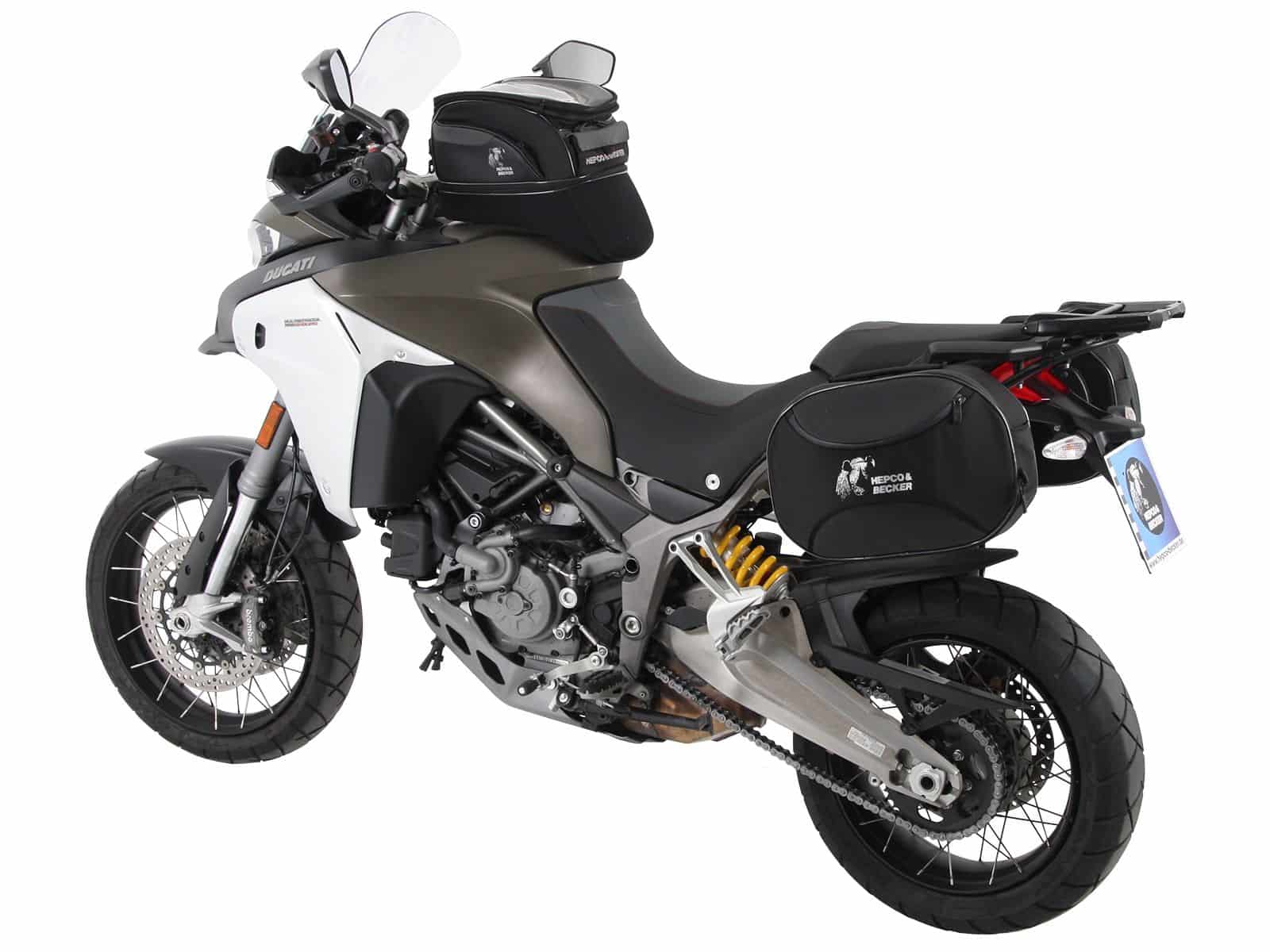 Support latéral C-Bow noir pour Ducati Multistrada 1200 Enduro (16-18) Hepco & Becker
