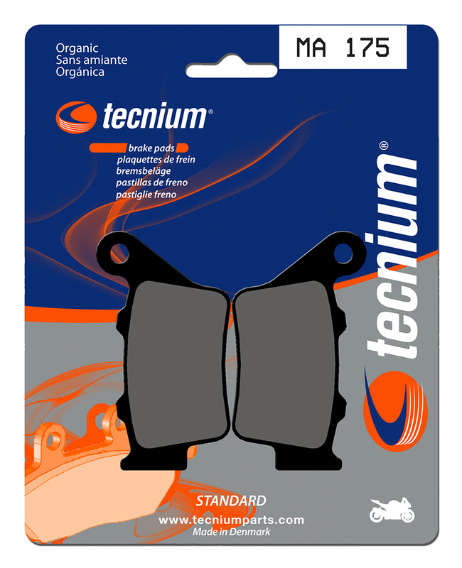 Plaquettes de frein organiques Tecnium Street - MA175