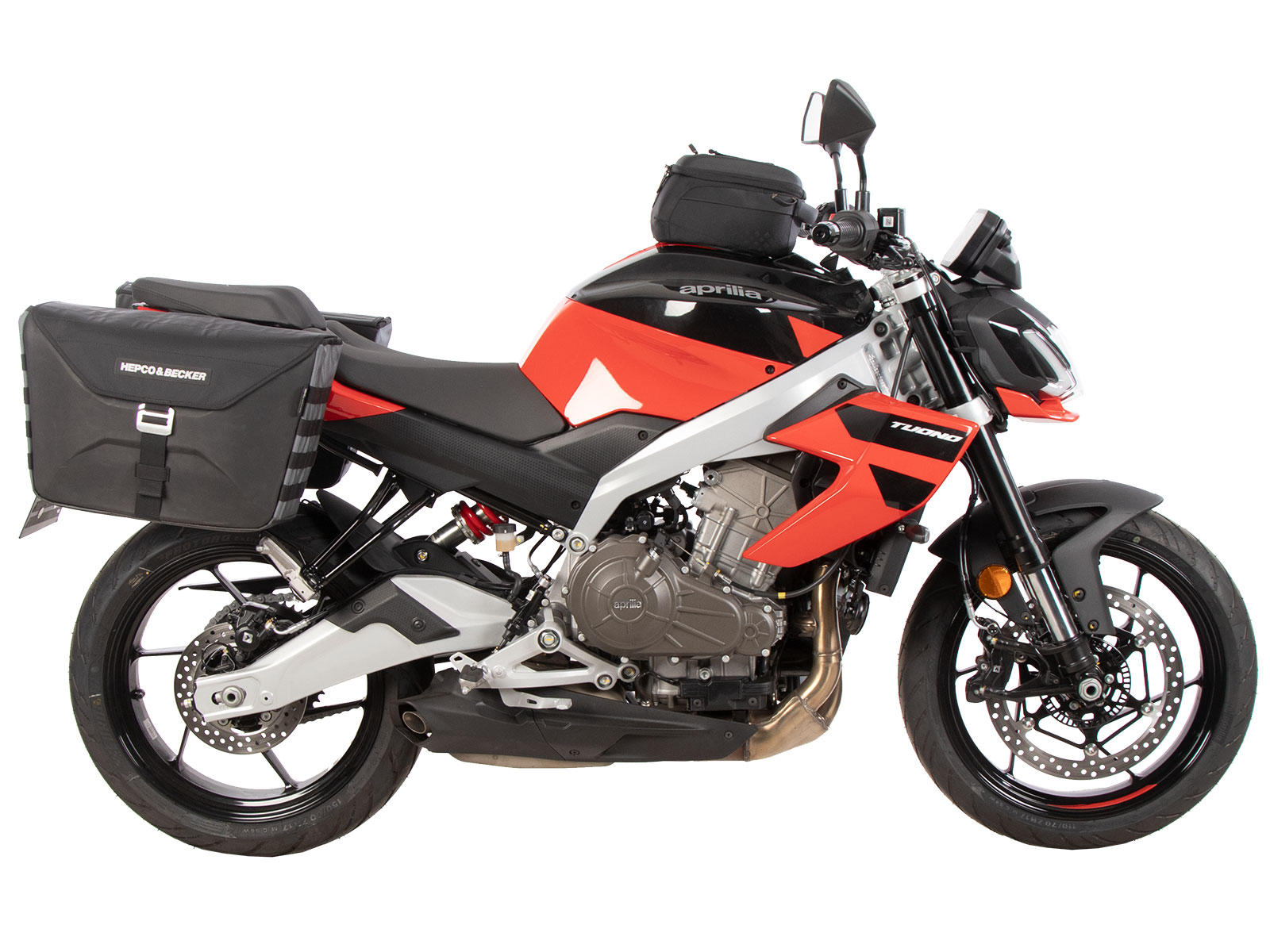 Anneau de réservoir Basic avec unité de fermeture de la sacoche de réservoir pour Aprilia Tuono 457 (25- ) Hepco & Becker
