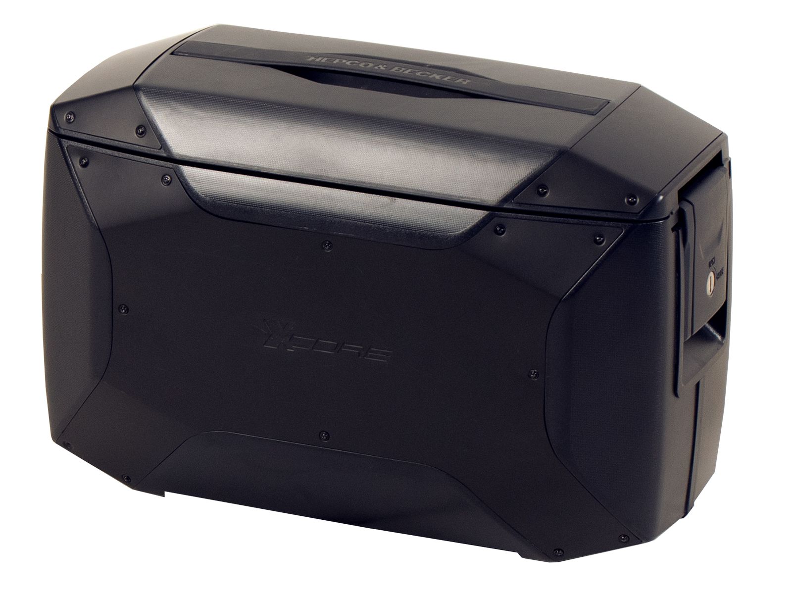 Xcore valise latérale noire pour support C-Bow Hepco & Becker