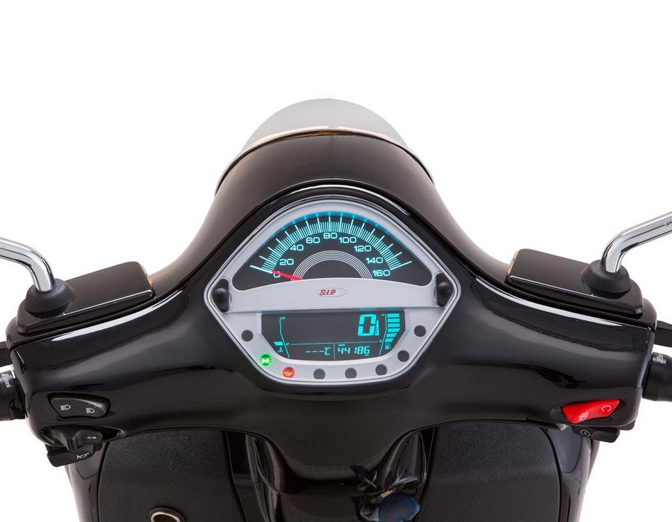 Compte-tours/tachymètre pour Vespa GTS/GTS Super 125-300ccm ('14-'16), argenté