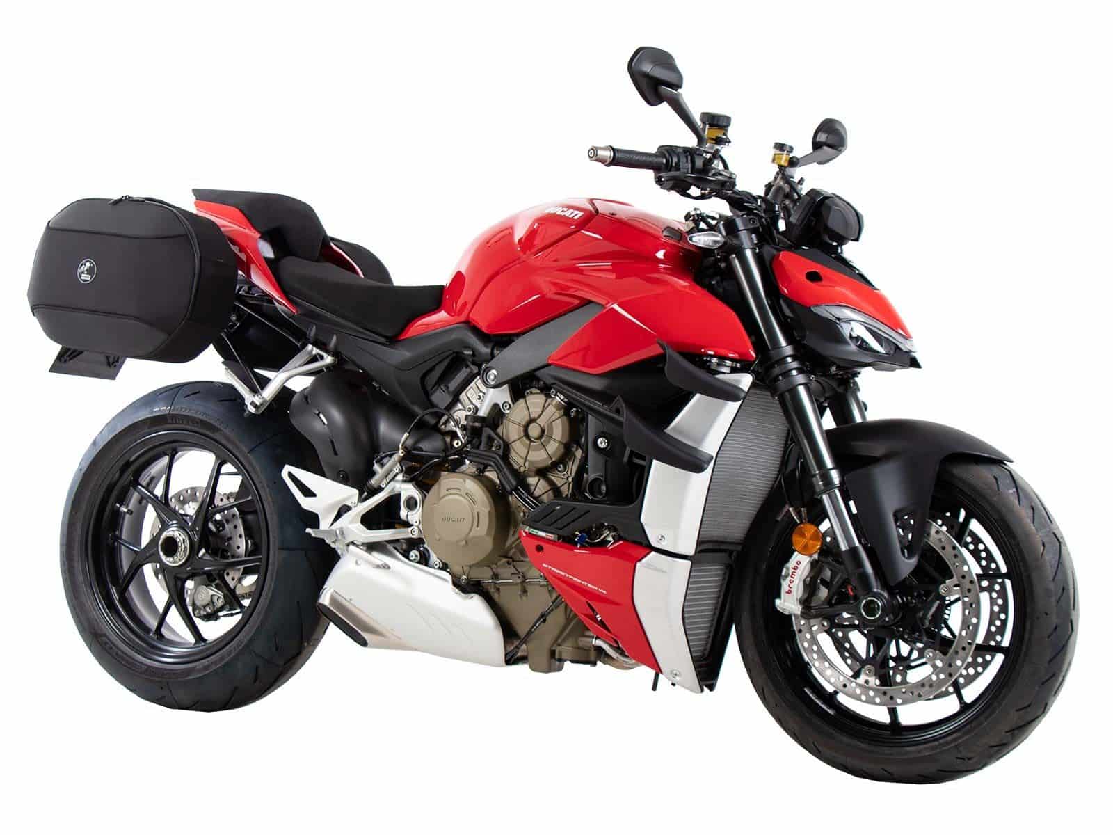 Supports latéraux C-Bow noirs pour Ducati Panigale V4 /S /R (18-24) d'origine Hepco & Becker