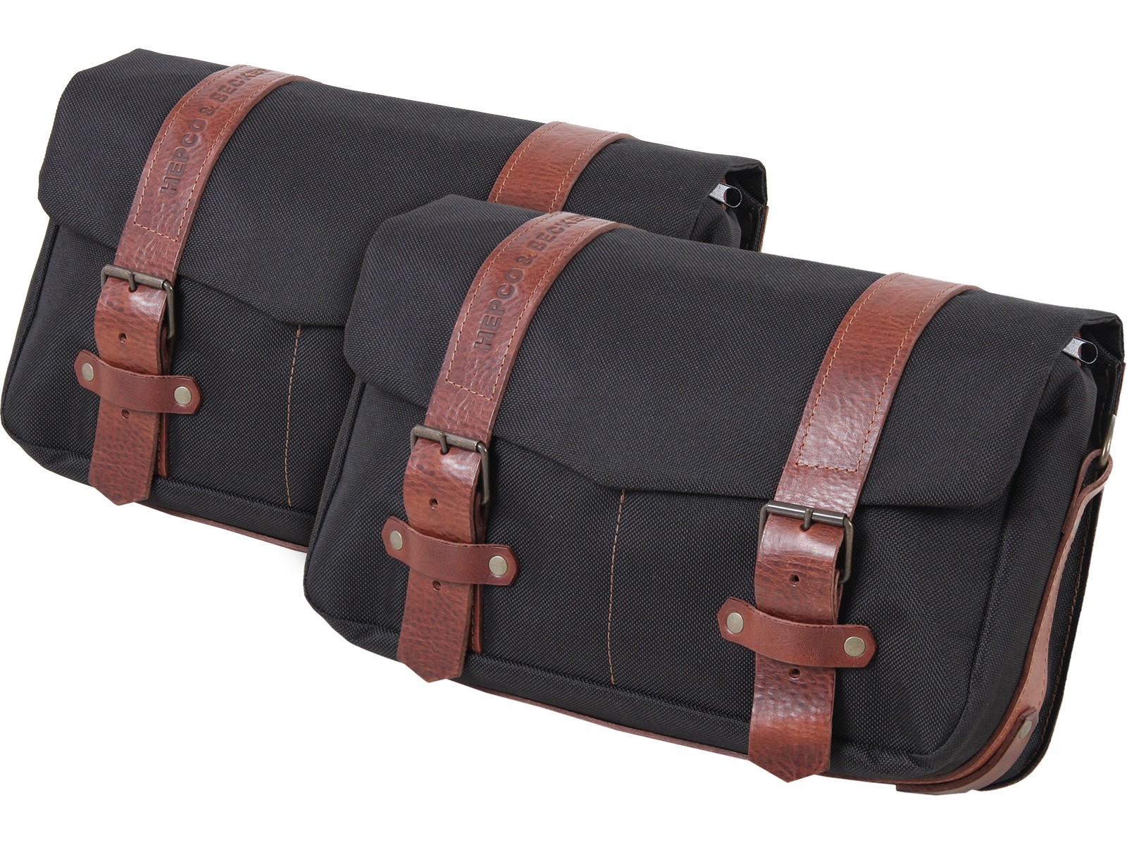 Set de sacoches de coursier LEGACY M/M noir pour support C-Bow Hepco & Becker